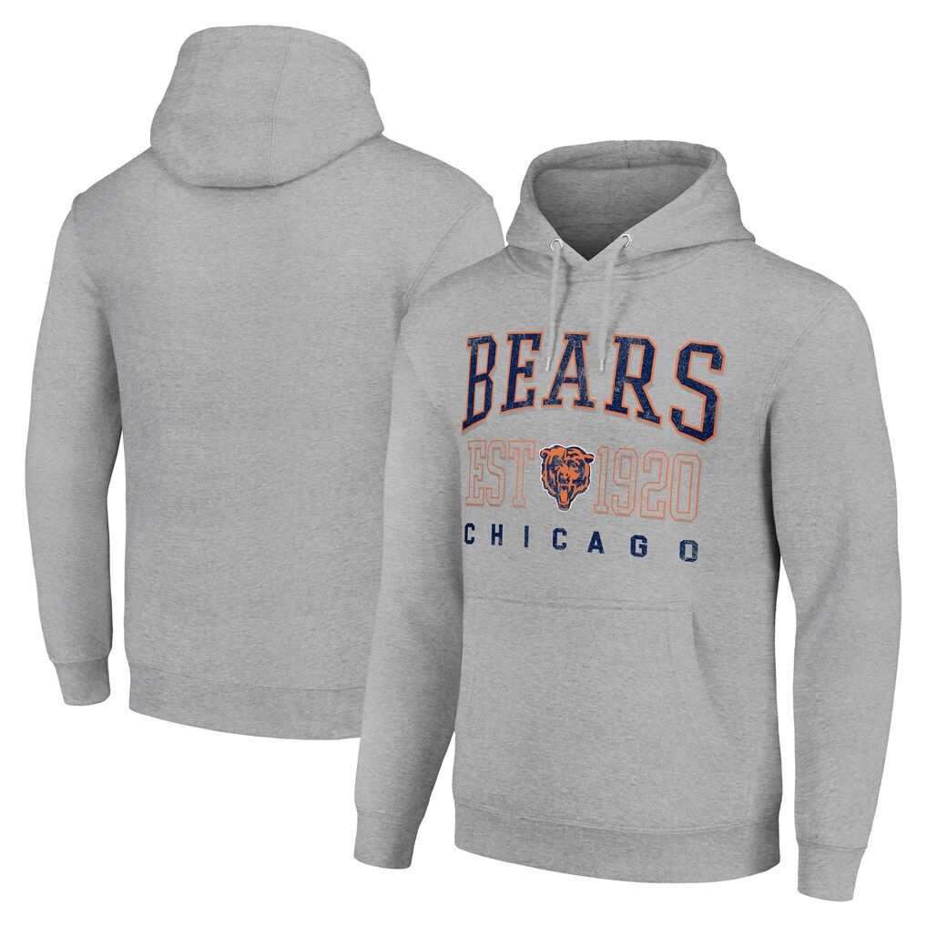 Men 2026 NFL Chicago Bears Grey Hoodie hooded style 03